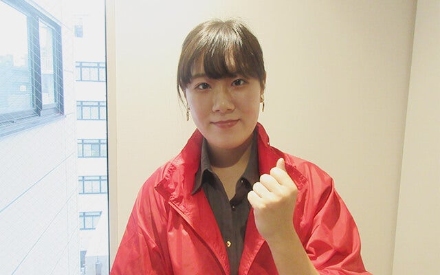 やや緊張気味な阿部さん