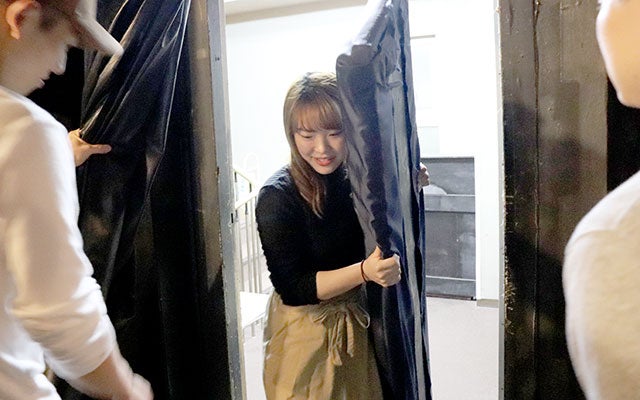 会場設営中2