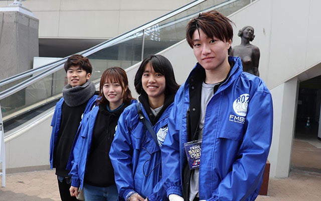 ゴミ捨ての分別など一緒に働いた学生さん達と福島さん