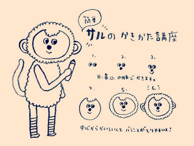 申年 描けると嬉しい サルのイラスト講座 ハイスクールnews バイトルマガジン Boms ボムス 申年 描けると嬉しい サルのイラスト講座 ハイスクールnews バイトルマガジン Boms ボムス