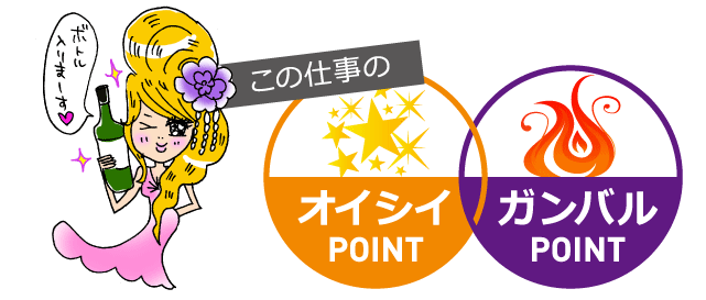 この仕事のオイシイPOINT ガンバルPOINT