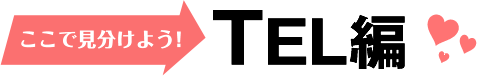 ここで見分けよう! TEL編