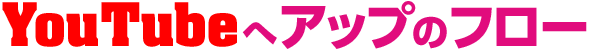 YouTubeへアップのフロー