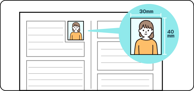 証明書のサイズ画像
