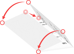 書類作成から封入までのフロー