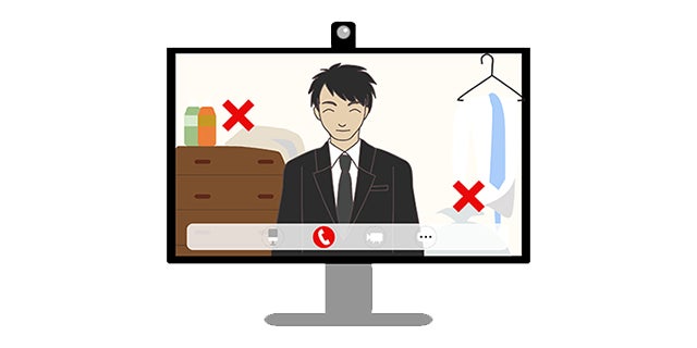 ドアや家具が映っても問題ない