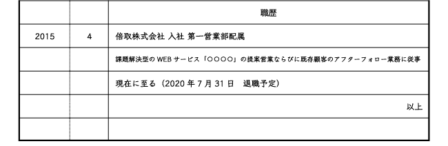 在職中の履歴書の書き方は?職歴欄の書き方や注意点を解説