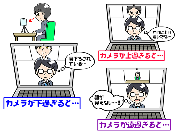 スマホでWeb面接を受ける際の角度や設置方法