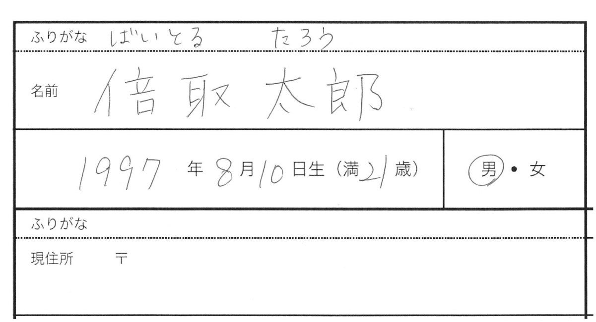 0.5ミリのゲルインクボールペンの使用例