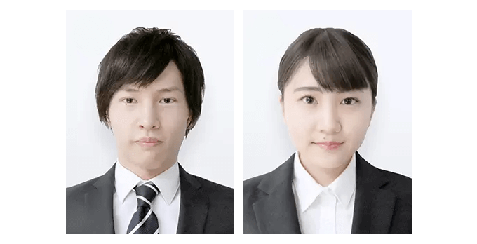 ■履歴書に貼る写真の見本