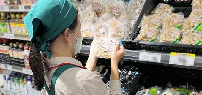 農産鮮度をしている様子