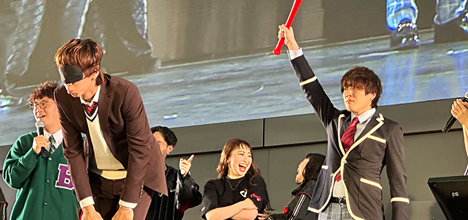 はじめしゃちょーさん罰ゲームのケツバット！