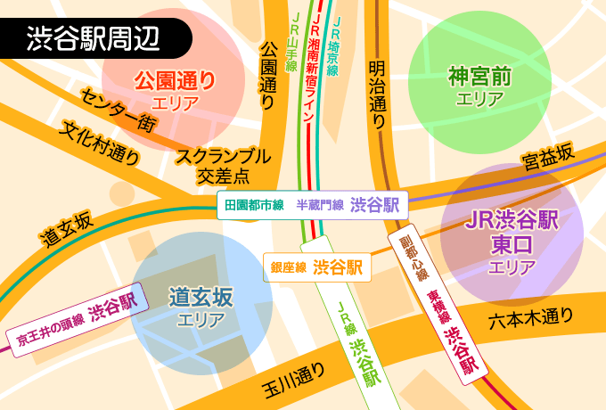 渋谷駅周辺地図