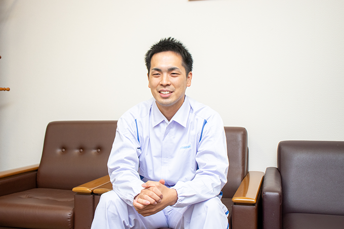 人事課松谷 涼太氏のインタビューの様子