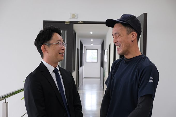 社長と語らうMさん