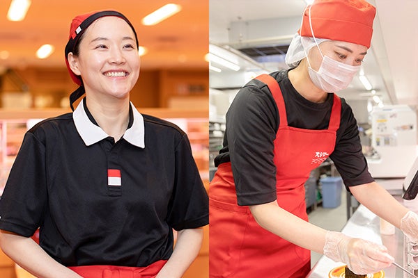 いきいきと働く主婦スタッフ