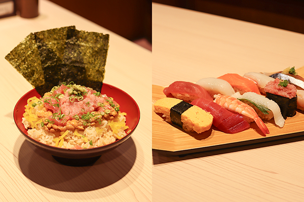 220円のまかない丼と半額で食べられるお寿司