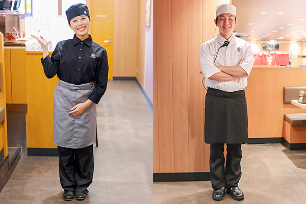 ホールとキッチンの制服