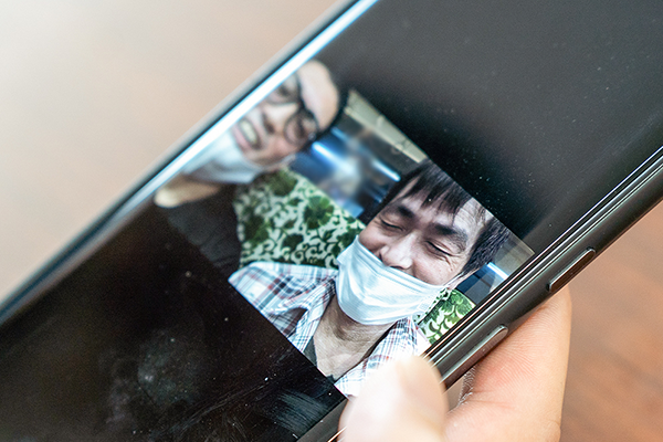 訓練生TさんとMさんが一緒に寮まで帰った時の写真