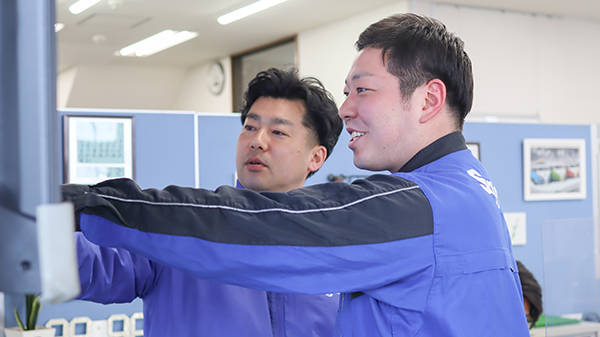 業務量の相談をしているMさん