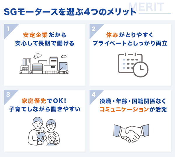 SGモータースを選ぶメリット4つ