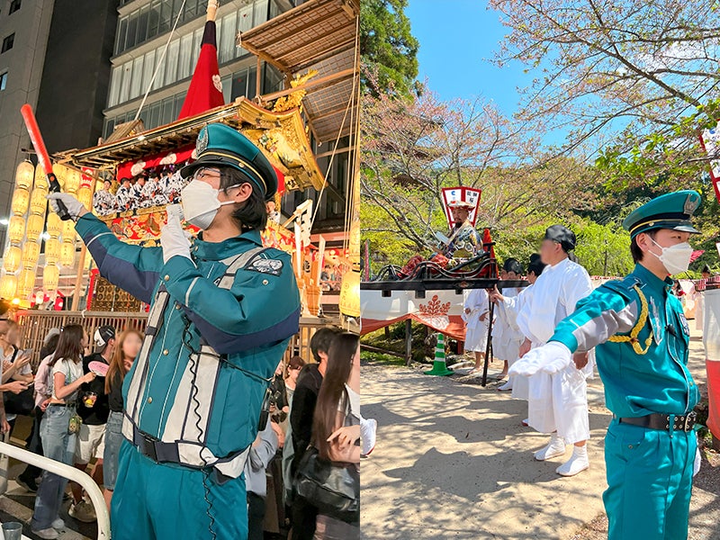 京都のイベントで警備をしているコトナの警備員