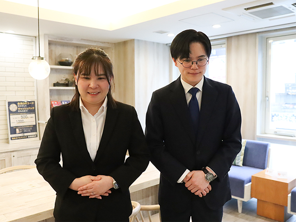 お客様を見送る様子